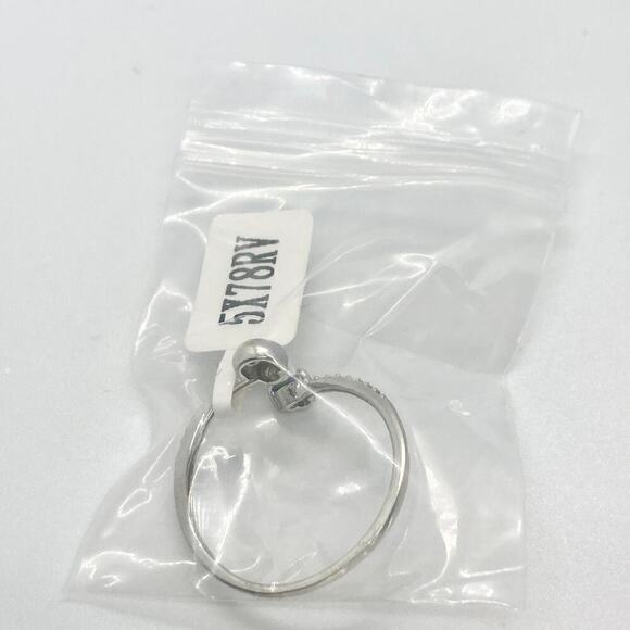 Size 10 925 Open Skull and Rainbow Topaz Heart Ring - Picture 10 of 11